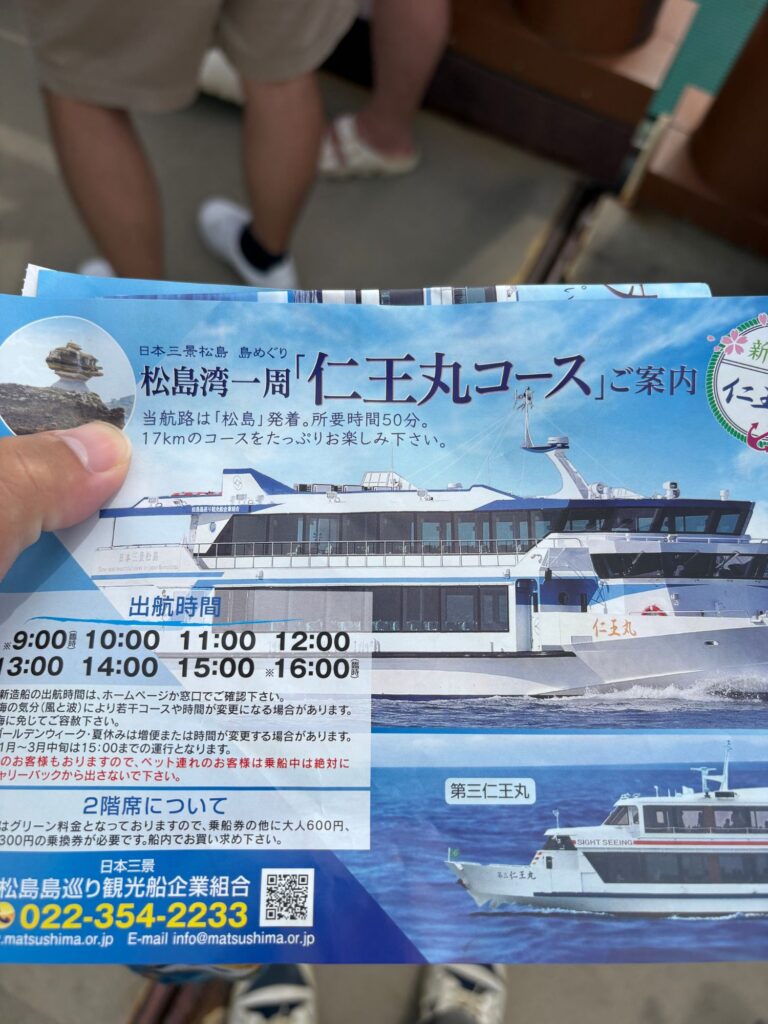 遊覧船のチラシの画像